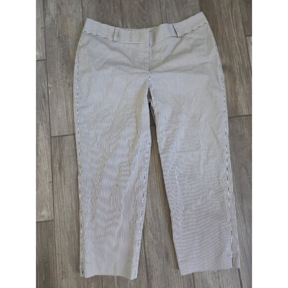 Talbots Signature Striped Capri Pants In Size 16. EUC - Picture 1 of 7
